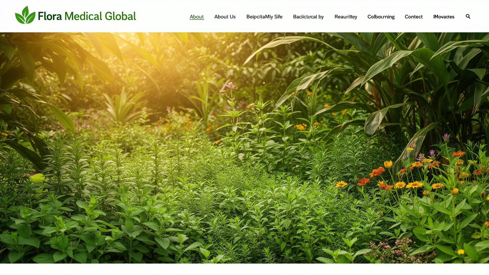 Hero background for About Flora Medical Global — Our Mission & Botanical Encyclopedia page